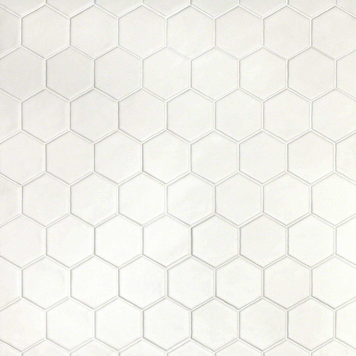 Ivy Hill Tile Maine Cement Hexagon Matte Ceramic Mosaic Floor and Wall Tile - Cheap Fitting