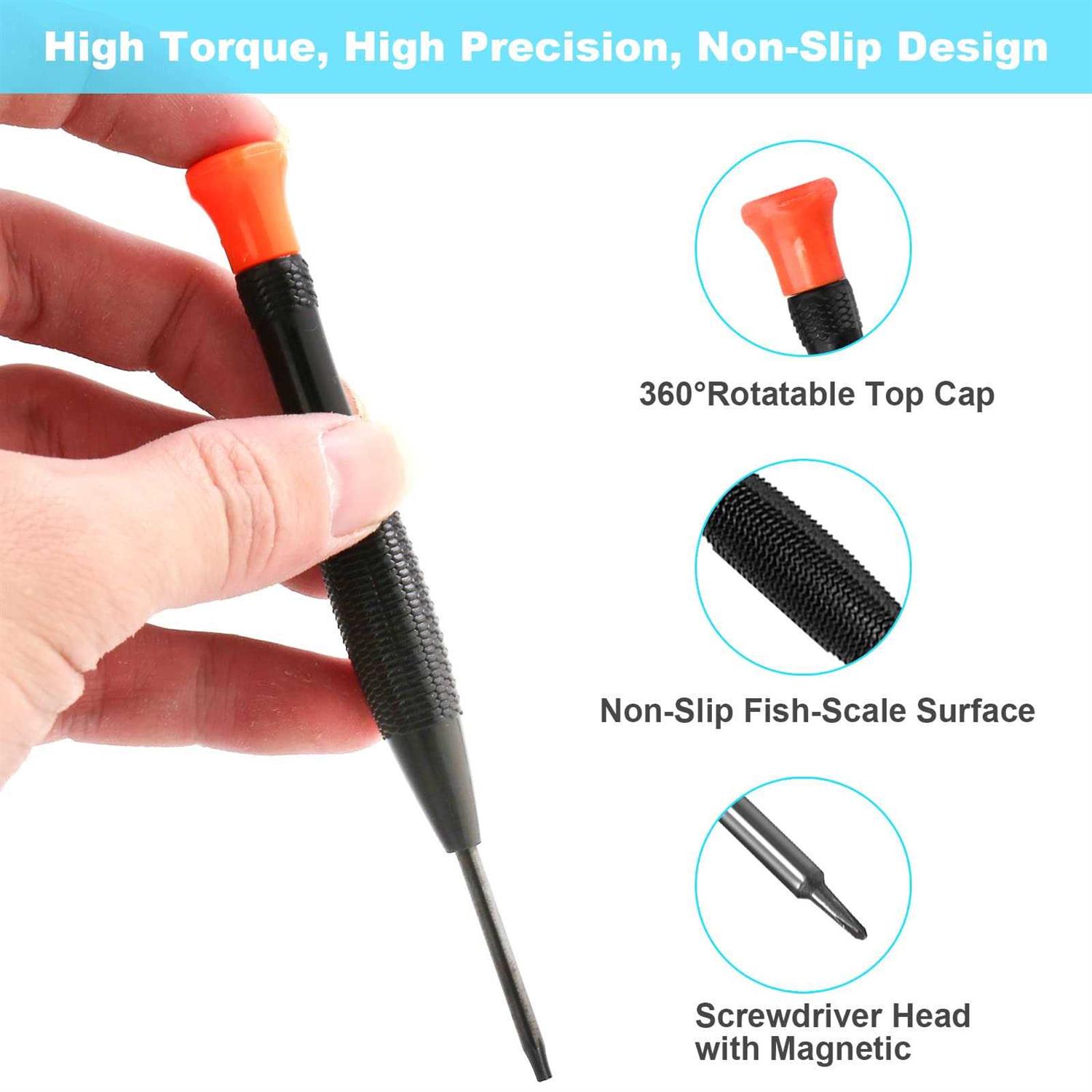 Precision Screwdriver Set 25 PCS Small Screwdriver Set Magnetic with Torx Flathead Phillips Star Pentalobe Y Screwdrivers - Cheap Fitting