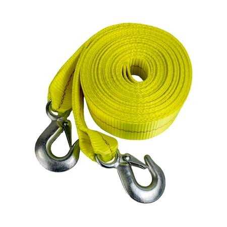 Hfs 2 X 30′ 4.5 Ton 2 Inch X 30 Ft. Polyester Tow Strap Rope 2 Hooks 10,000lb Towing Recovery - Cheap Fitting