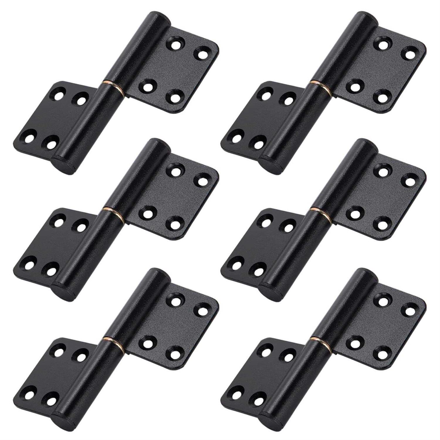 6 Pcs 4 Inch Lift Off Hinges Flag Hinges Black Door Hinge Lift-Off Hinge Removable Hinges - Cheap Fitting