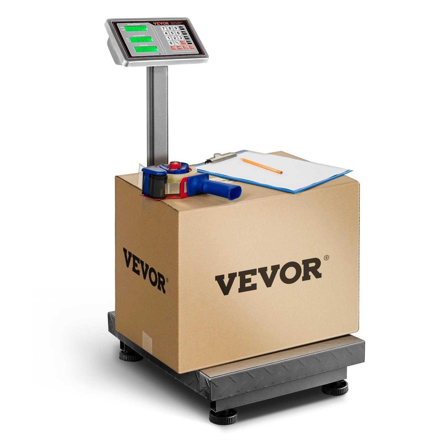 VEVOR Computing Digital Platform Scale 660 lbs Load 0.1 lbs Accuracy Computing Floor Scale with LB/KG - Cheap Fitting
