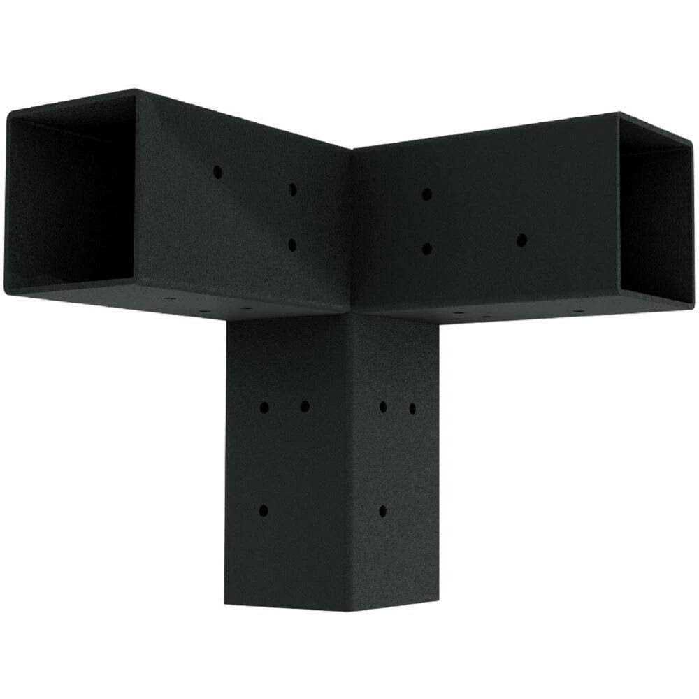 Wild Hog Linx TriFit Black Steel Corner Bracket Pergola Wood Posts - Cheap Fitting