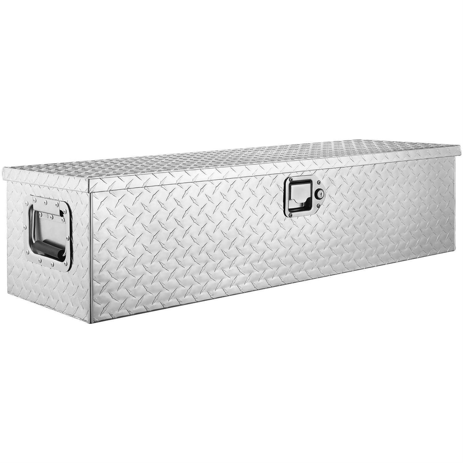 VEVOR Heavy Duty Aluminum Truck Bed Tool Box, Diamond Plate Tool Box with Side Handle and Lock Keys	VEVOR Heavy Duty Aluminum Truck Bed Tool Box, Diamond Plate Tool Box with Side Handle and Lock Keys - Cheap Fitting