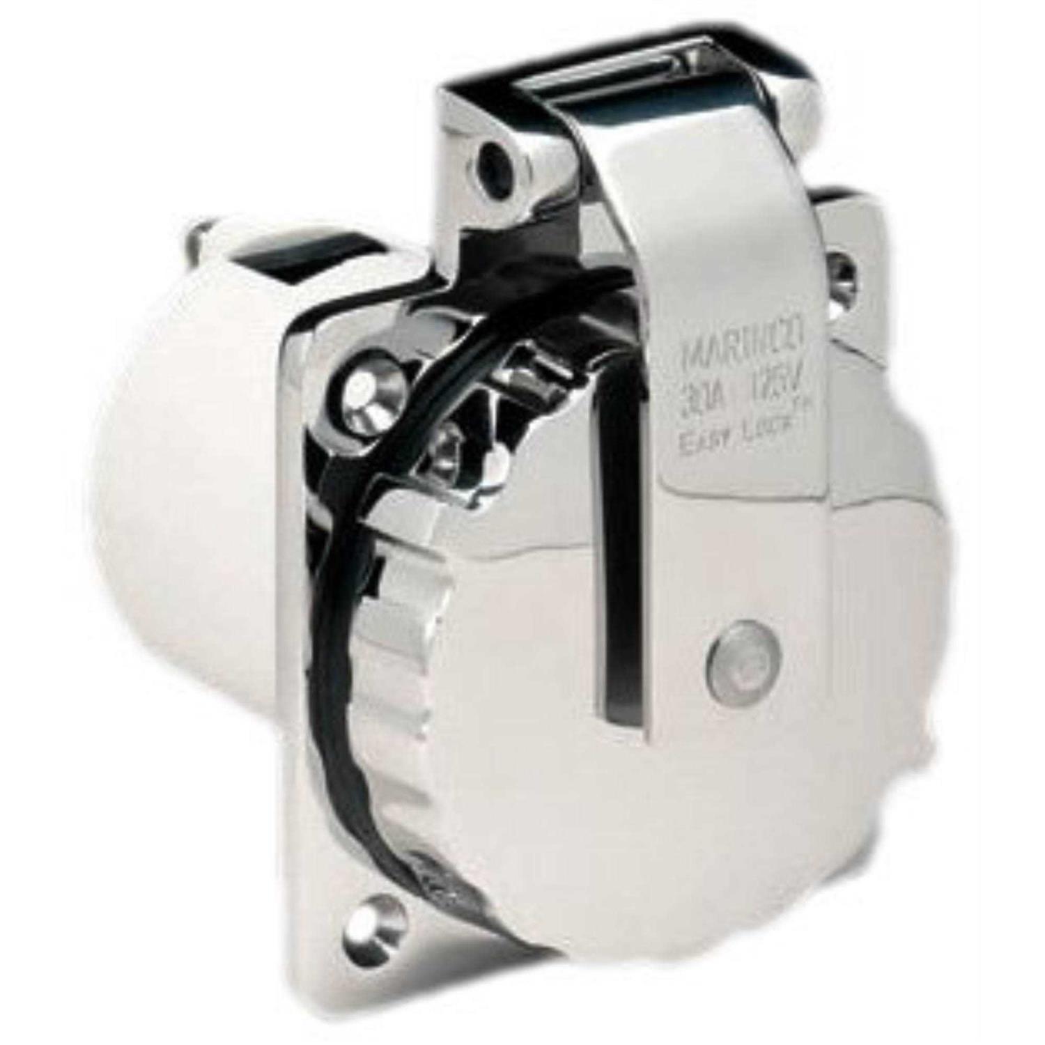Marinco 30A Stainless Inlet 303SSEL-BRV - Cheap Fitting