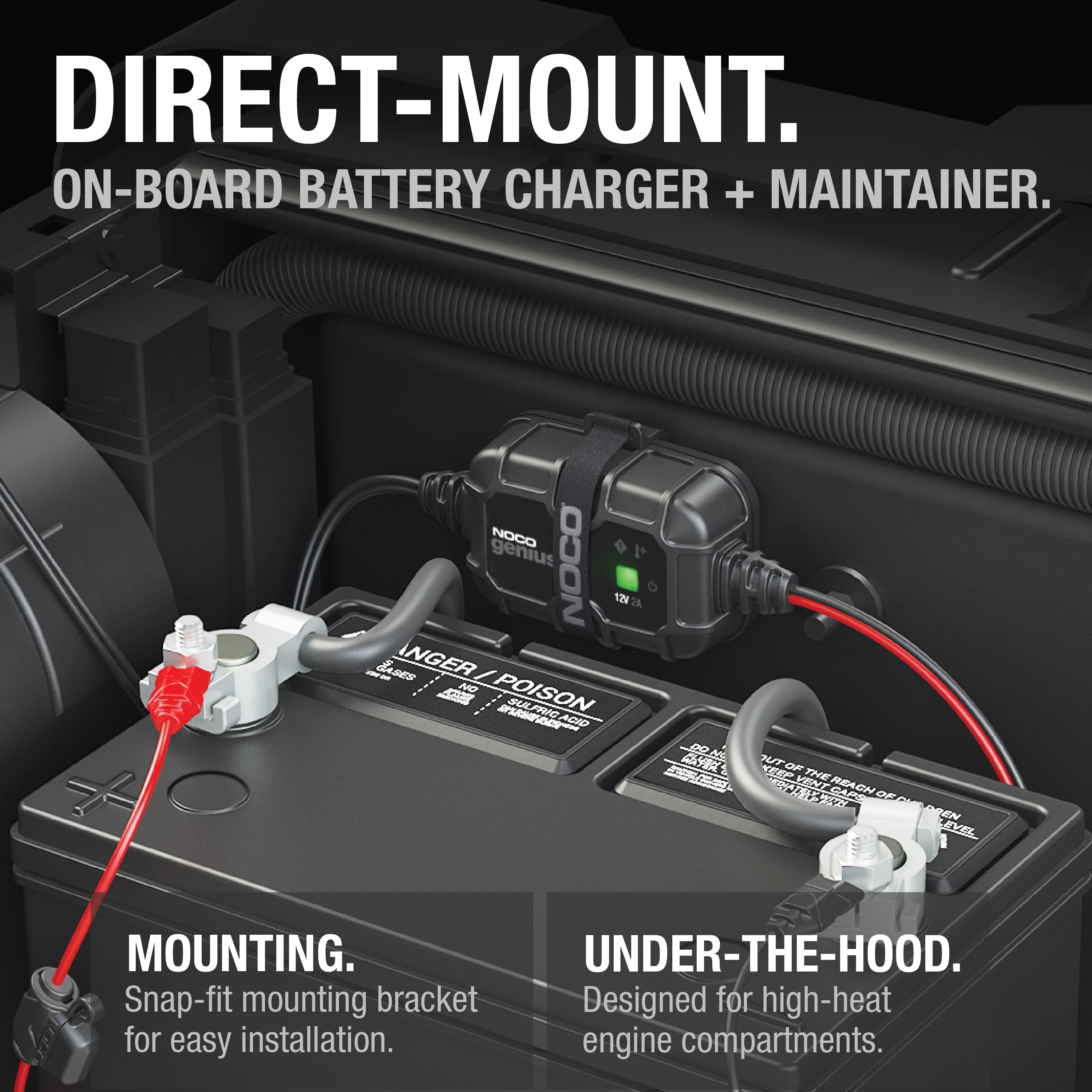 NOCO GENIUS2D 2A Direct-Mount Onboard Battery Charger and Maintainer - Cheap Fitting