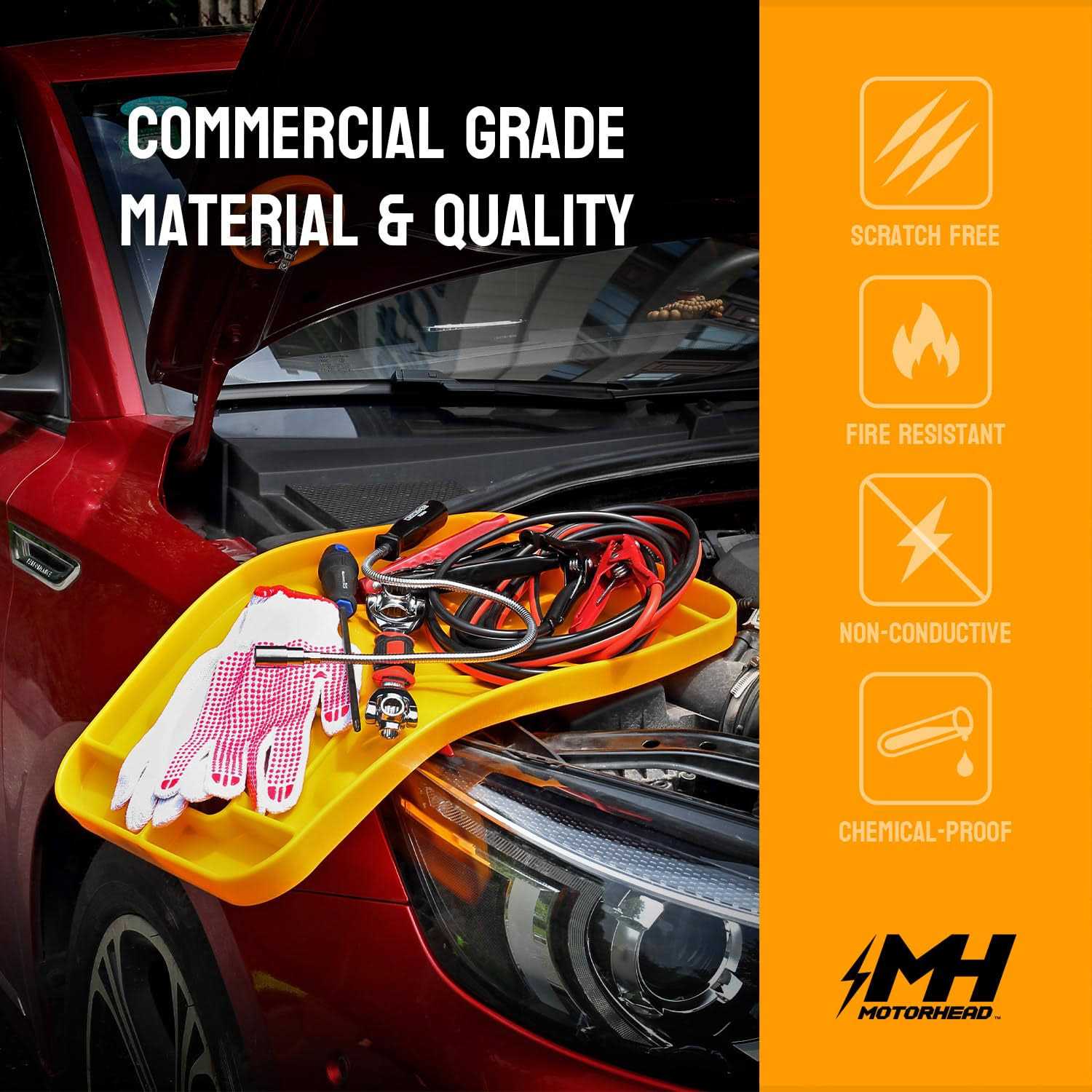 Motorhead Super Grip Silicone Tool Tray Set Magnetic Non-Slip - Cheap Fitting