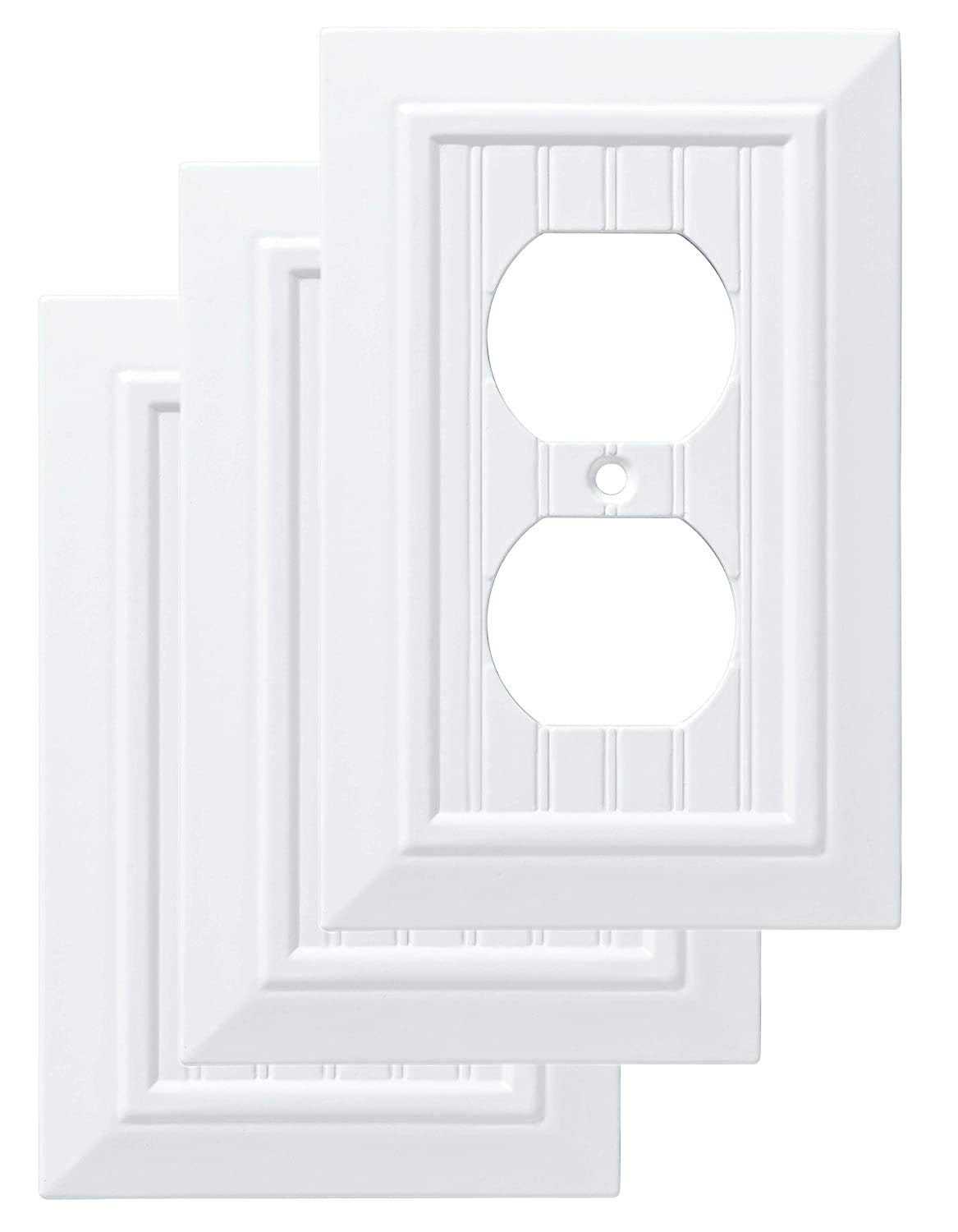 Franklin Brass W35266V-C Classic Beadboard Single Duplex Outlet Wall Plate W35266V-PW-C - Cheap Fitting