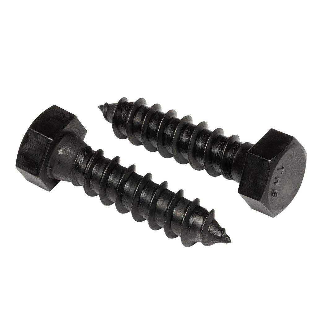 Makers Bolt Stainless Steel Hex Lag Bolts Black Oxidized in USA - Cheap Fitting
