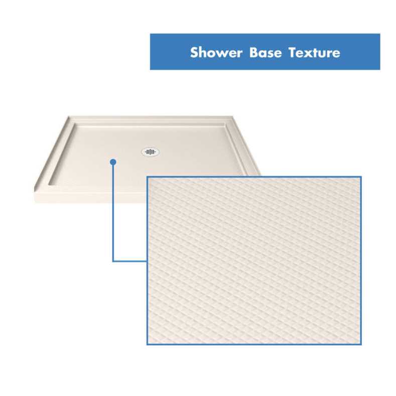 DreamLine SlimLine 36 in. D x 42 in. W x 2 3/4 in. H Center Drain Single Threshold Shower Base DLT-1136420 - Cheap Fitting