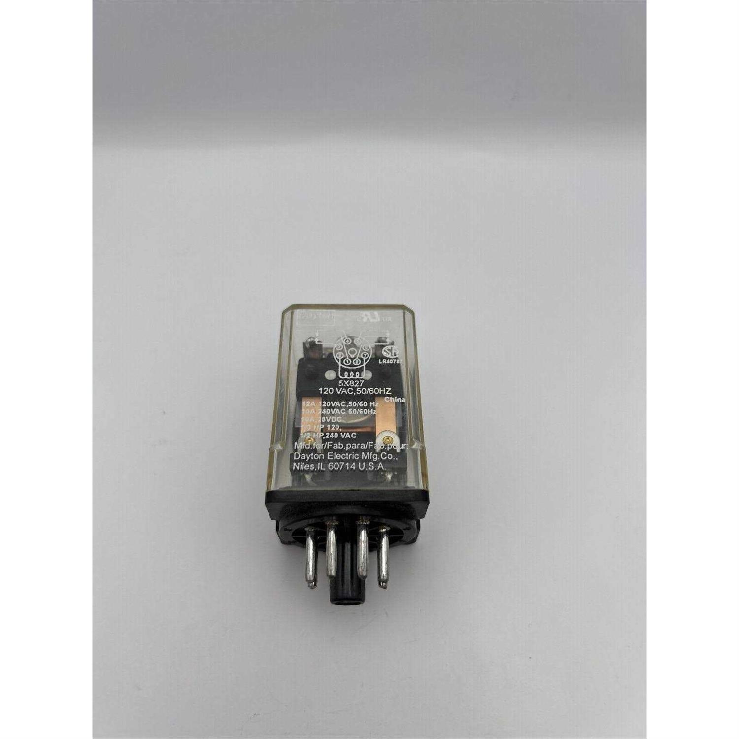 Dayton Gen Purpose Relay,8 Pin,Octal,120VAC 5X827 - Cheap Fitting