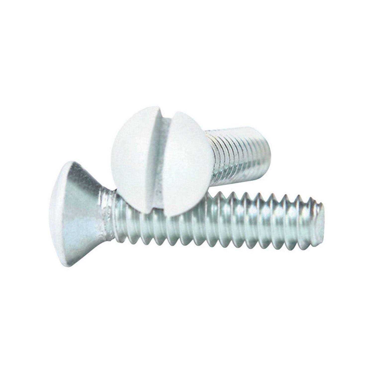 Amerelle PSW White Wall Plate Screws - Cheap Fitting