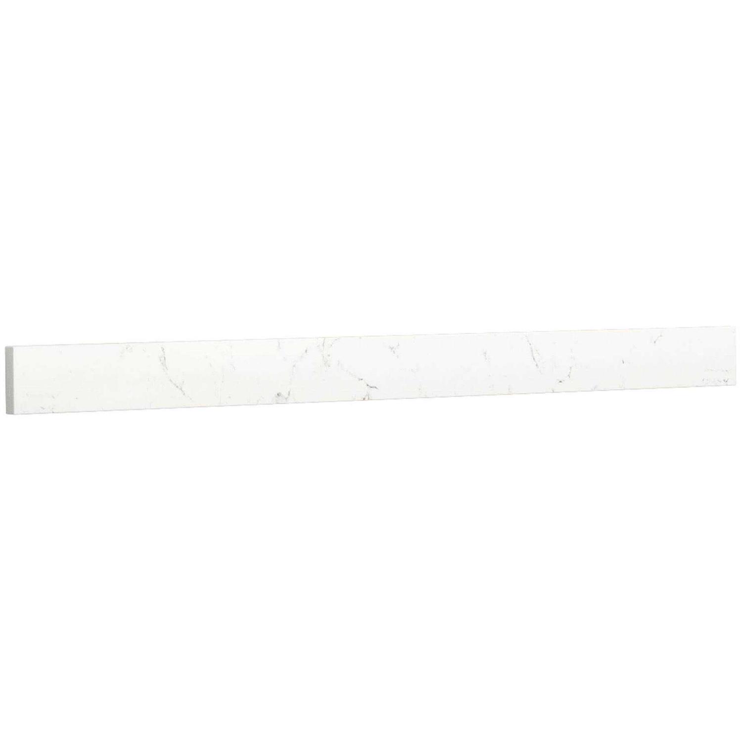 Wyndham Collection 42 in. Cultured Marble Backsplash in Light-Vein Carrara - Cheap Fitting