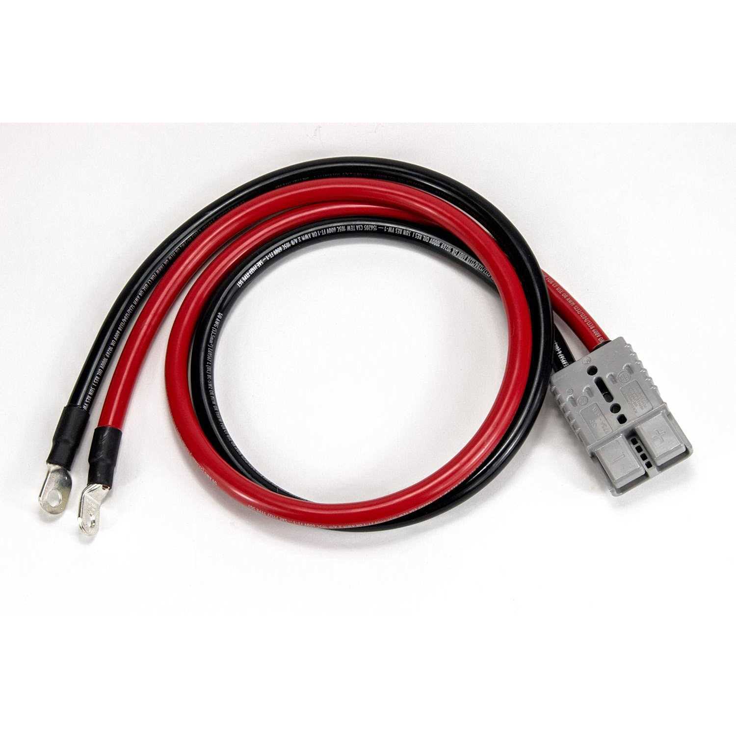 Spartan Power 4 AWG Battery Cable with Anderson Connector SB120 and 3/8 Ring Terminal - Cheap Fitting