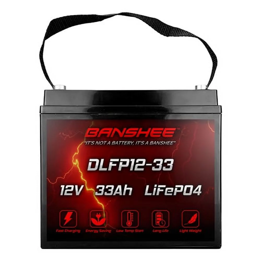 12 Volt 35 AMP Lithium Battery replaces VRLA AGM Sealed Lead Acid batteries and Multipurpose for 33Ah 34Ah 36Ah - Cheap Fitting