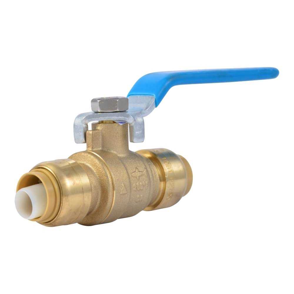 SharkBite Brass 1/2-in Push-to-connect Ball Valve 818076 - Cheap Fitting