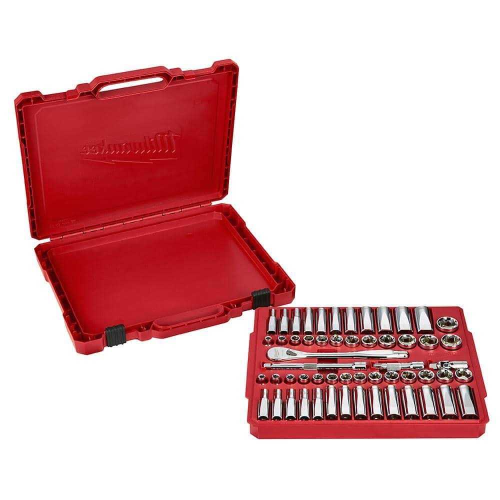 Milwaukee 3/8 in. Drive SAE/Metric Mechanics Tool Set with PACKOUT 3-Drawer Tool Box - Cheap Fitting