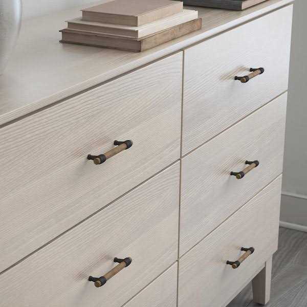 Liberty Modern Wood Matte Black and Rustic Pine Cabinet Drawer Bar Pull - Cheap Fitting