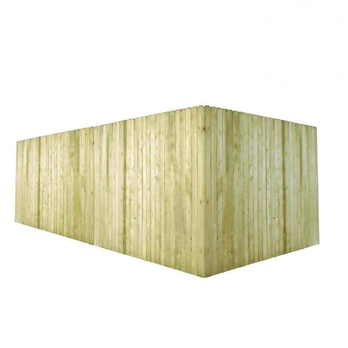 Lowe’s 6-ft x 8-ft Pine Dog Ear Privacy Fence Panel 7643 - Cheap Fitting