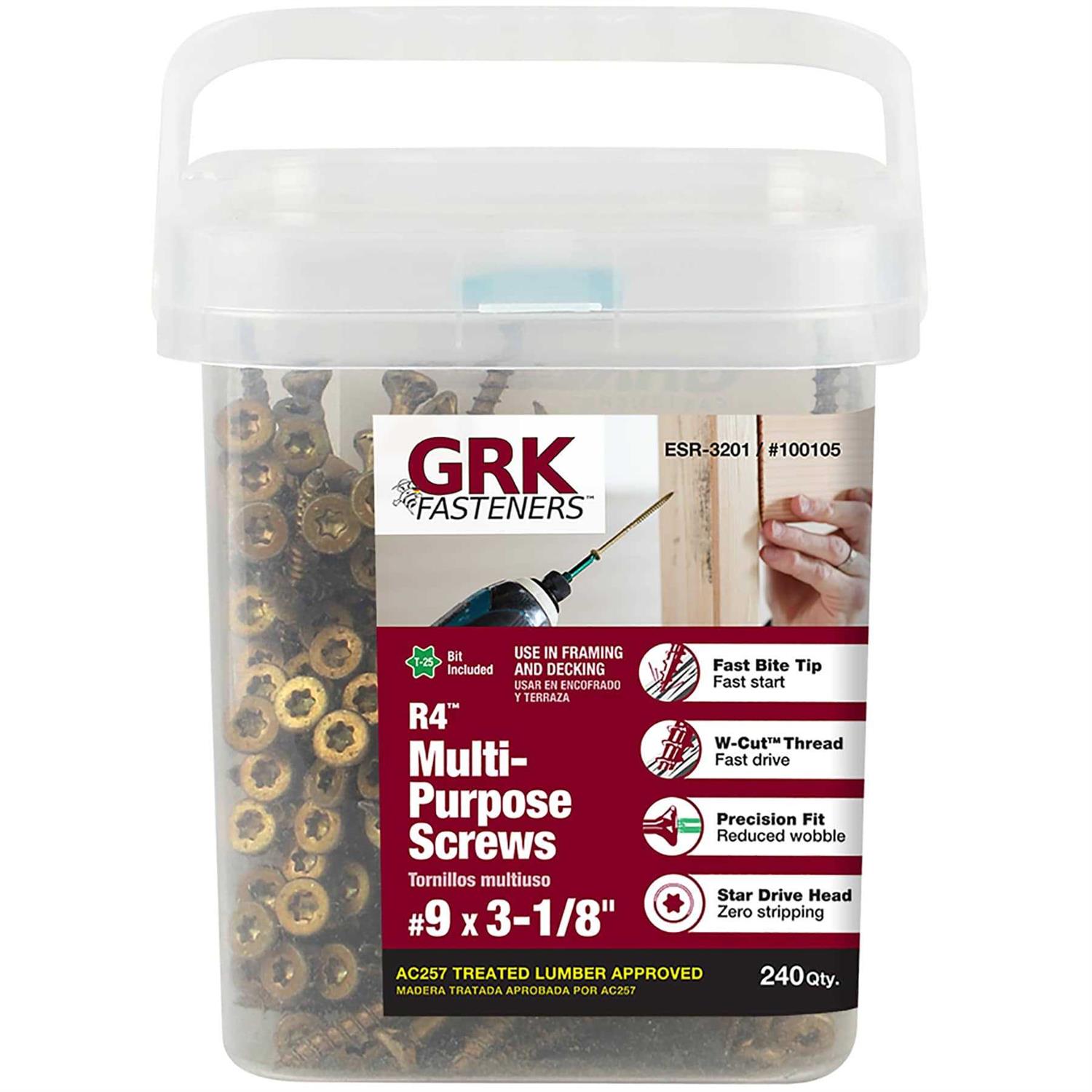 GRK Fasteners Star Drive Bugle Head R4 Multi-Purpose Wood Screw	GRK Fasteners Star Drive Bugle Head R4 Multi-Purpose Wood Screw - Cheap Fitting