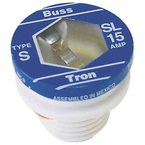 Bussmann BP/SL-15 Time-Delay Plug Fuse - Cheap Fitting