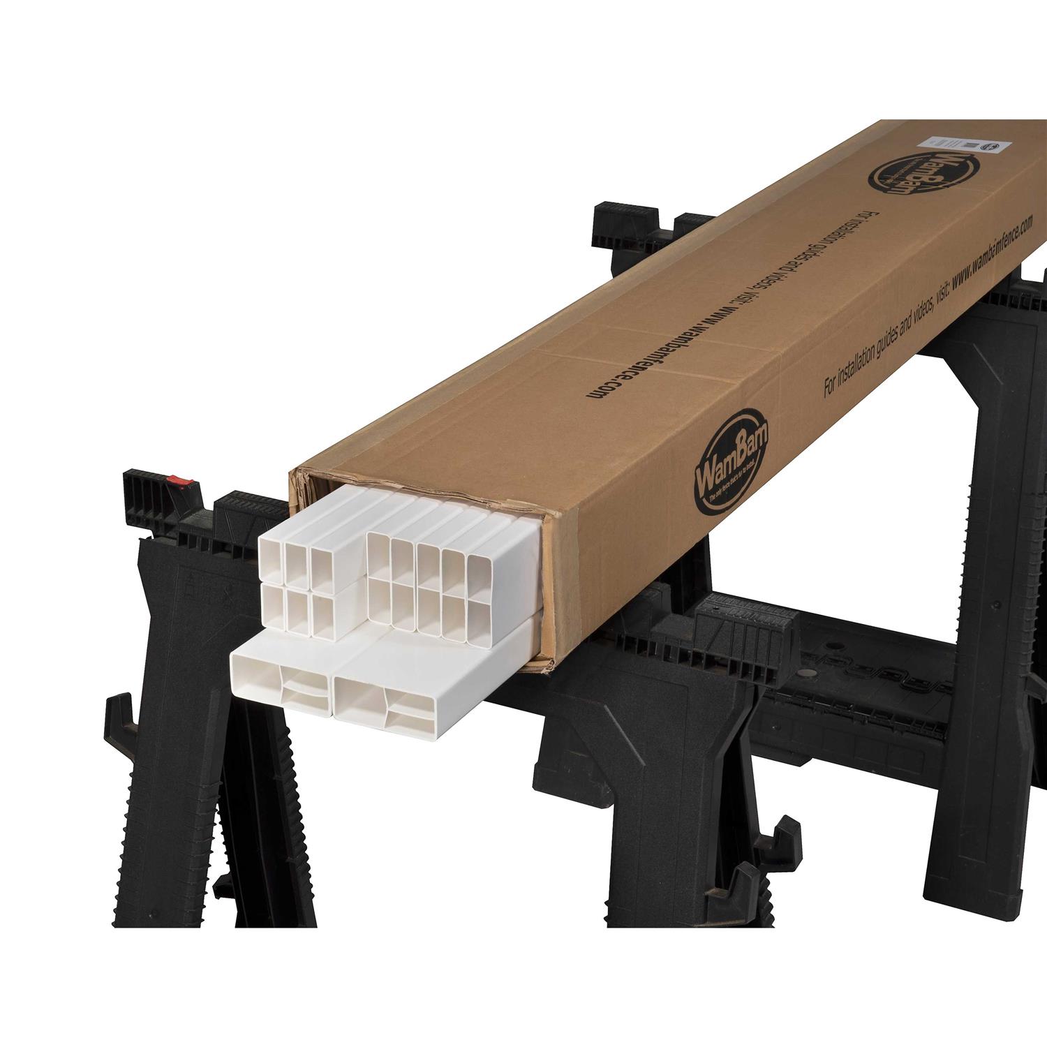 WamBam Fence Wambam No-Dig Bl19101 Nantucket Picket Vinyl Fence - Cheap Fitting