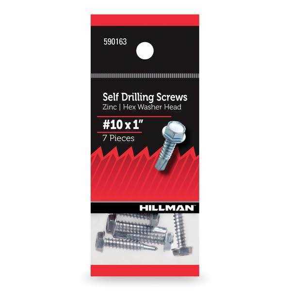 Hillman Self Drilling Screws Hex Washer Head - Cheap Fitting
