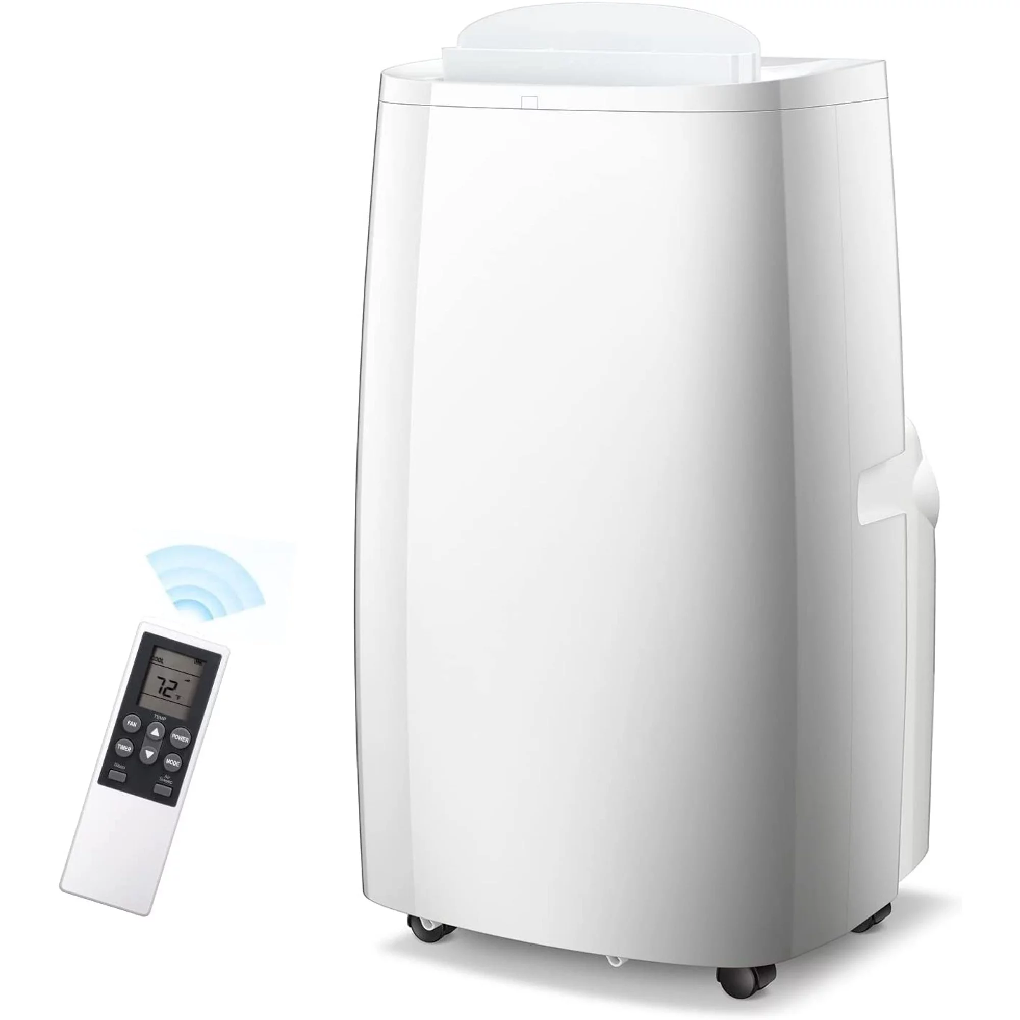 KISSAIR 5000 BTU（8000 BTU ASHRAE） Portable Air Conditioner, Remote Control, Fan Mode, Cools 250sq. ft, 24 Hour Timer, Quiet Operation,Window Fan, 2 Fan Speed for Bedroom Office Home Dorm - Cheap Fitting