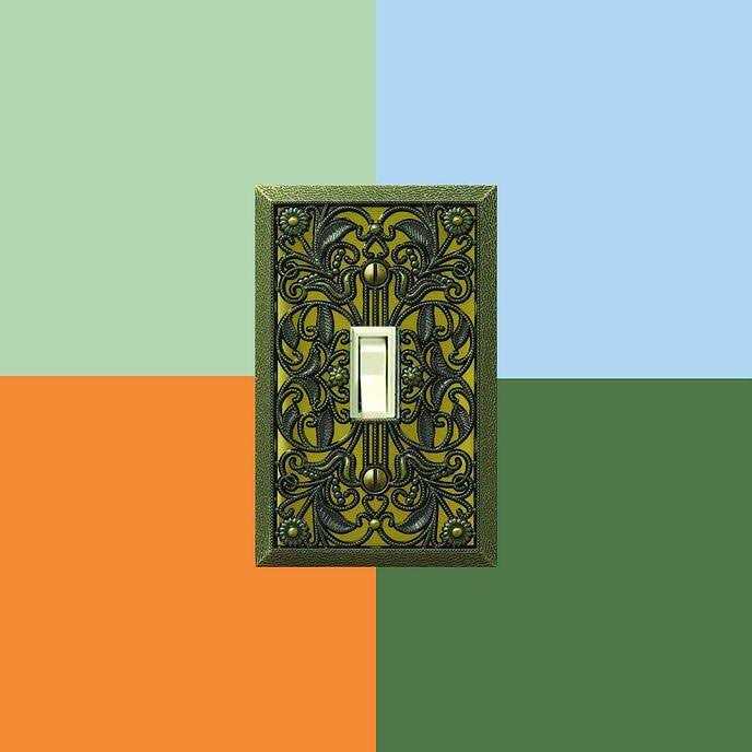 Amerelle 65TAB Filigree Wallplate 1 Toggle - Cheap Fitting