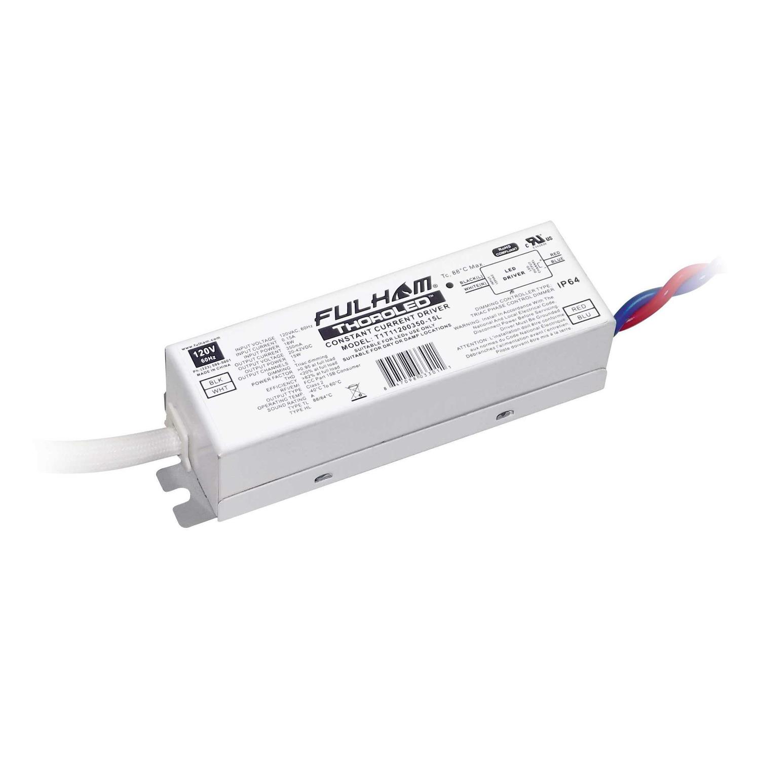 ThoroLED T1T11200350-15L CC Triac, 120V, 350mA, 15W, Rohs - Cheap Fitting