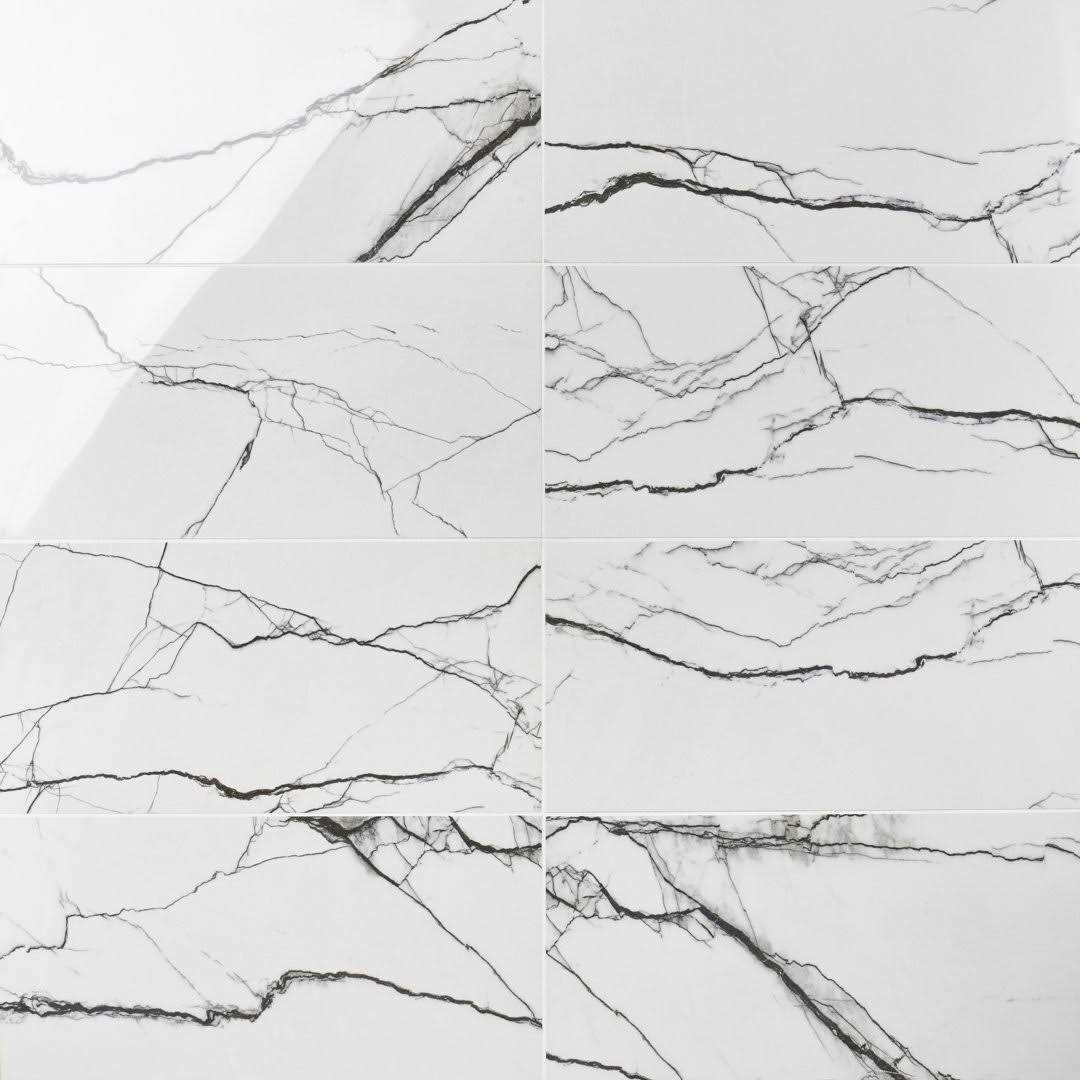 Ivy Hill Tile Magnus 23.62 in. x Polished Porcelain Marble Look Floor and Wall Tile - Cheap Fitting