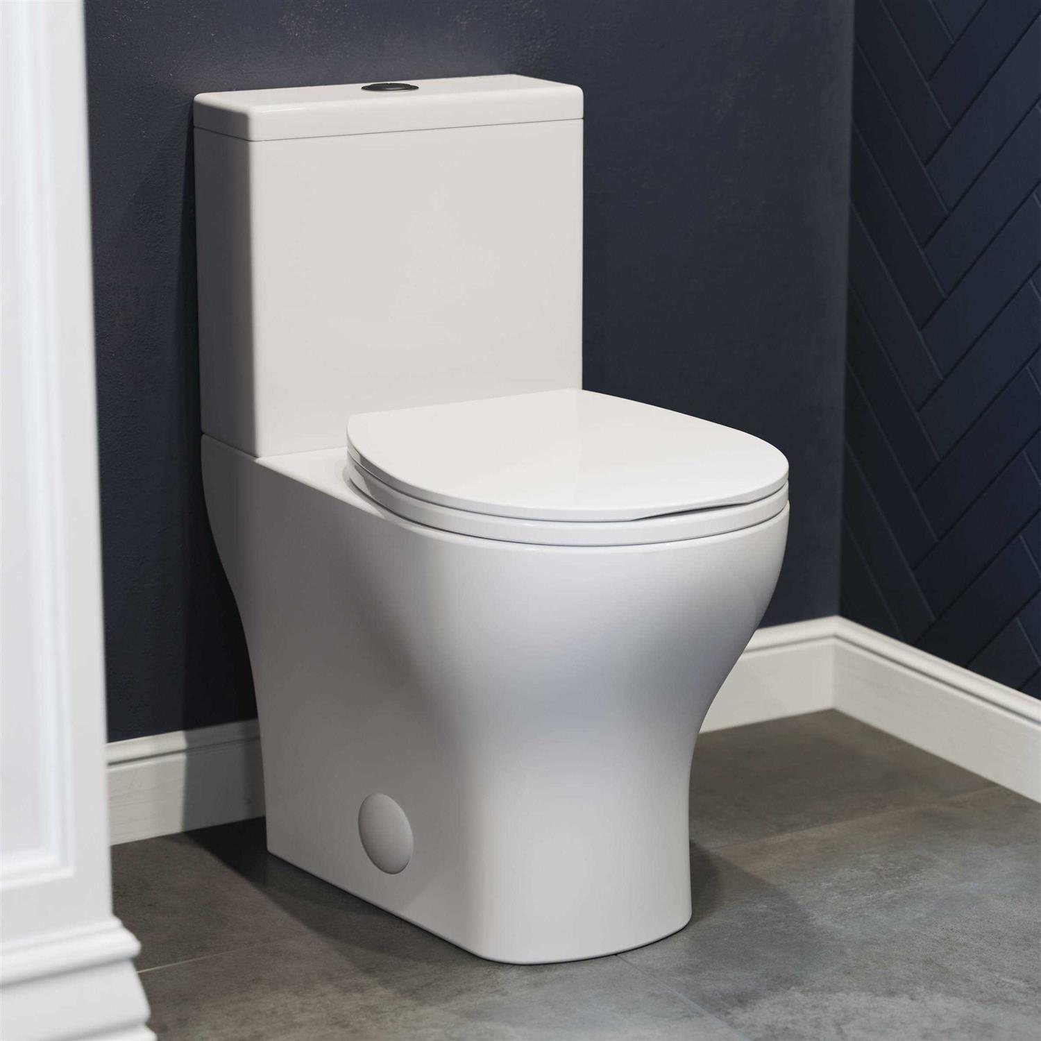 Swiss Madison Sublime II Two Piece Round Toilet Dual-Flush 0.8/1.28 GPF - Cheap Fitting