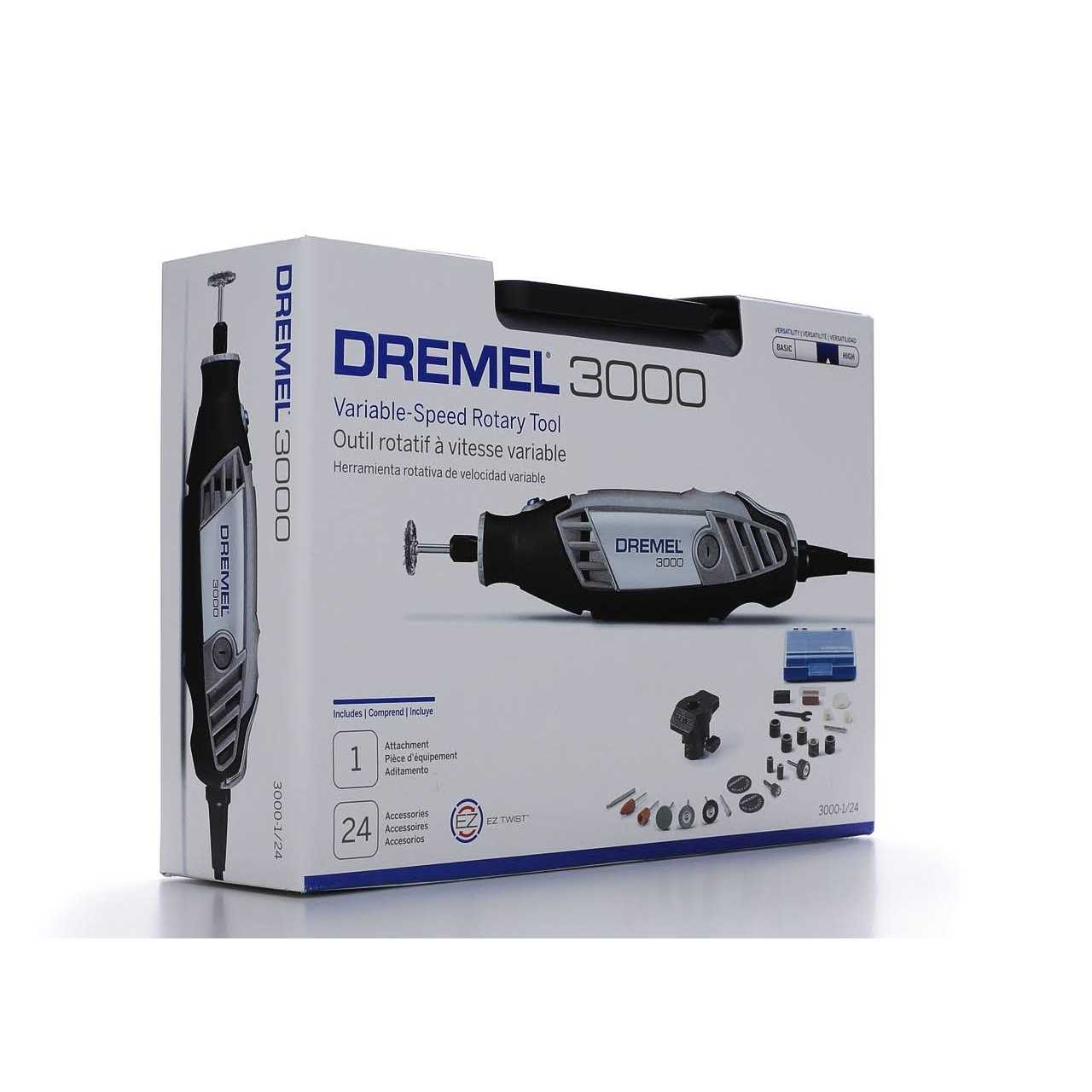 Dremel Variable Speed Rotary Tool Kit 3000-1/24 - Cheap Fitting