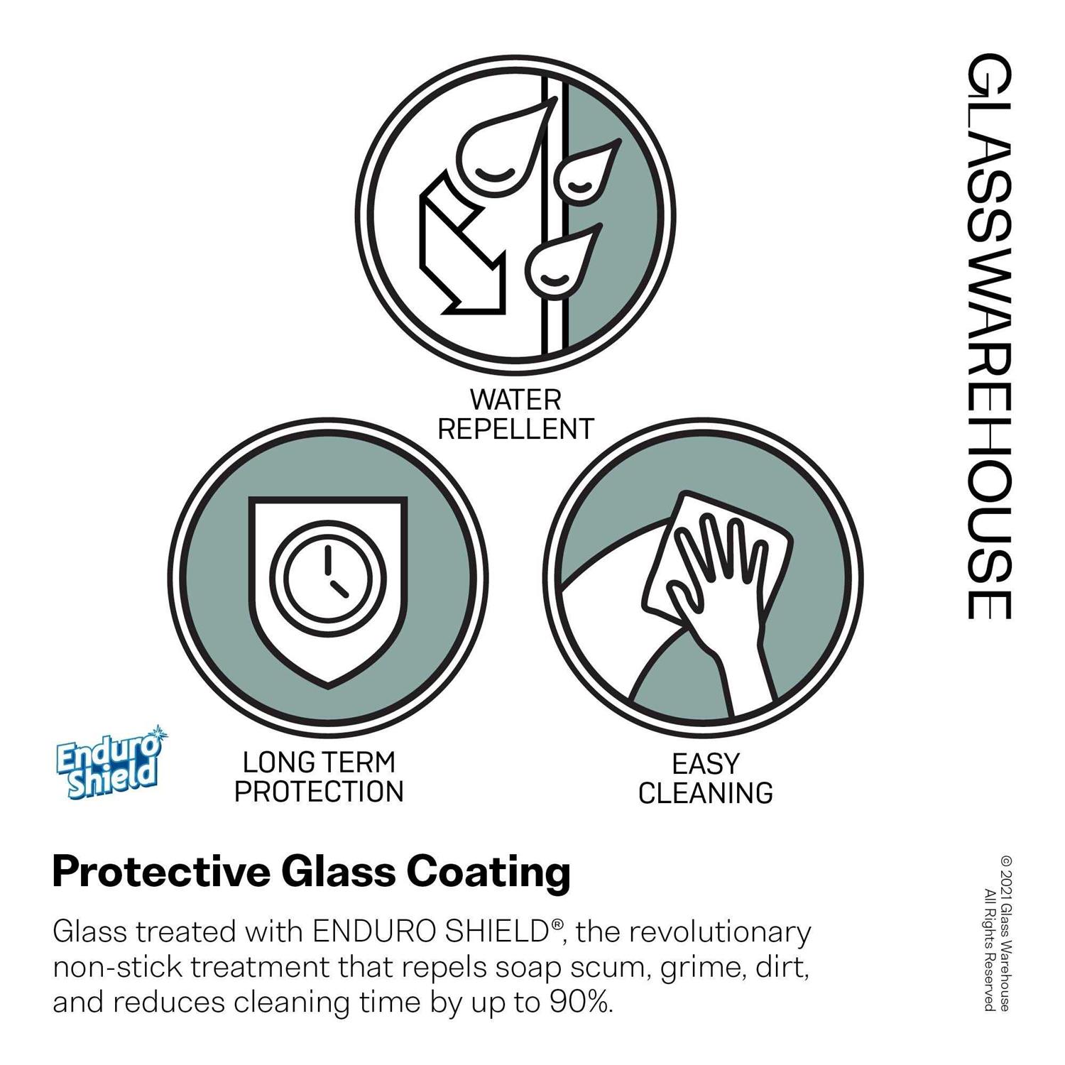 Glass Warehouse Solaris 78-in Frameless Fixed Shower Door GW-F-RAD - Cheap Fitting