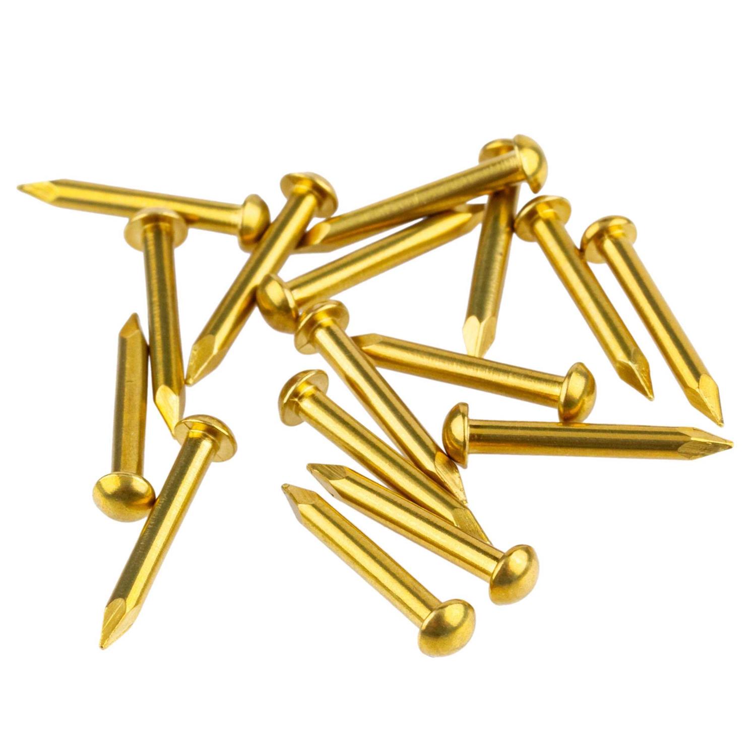 Round Head Brass Escutcheon Pins - Cheap Fitting