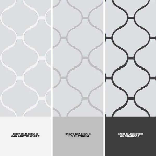 Metro Lantern 3 x 3 Porcelain Arabesque Mosaic Wall & Floor Tile Merola Tile - Cheap Fitting