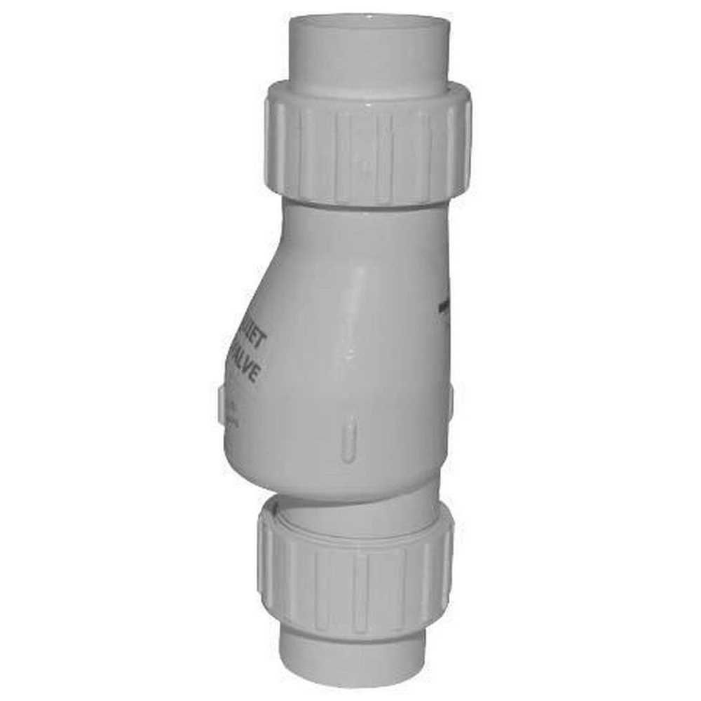 Zoeller 30-0043 2 in. PVC Quiet Check Valve Clear - Cheap Fitting