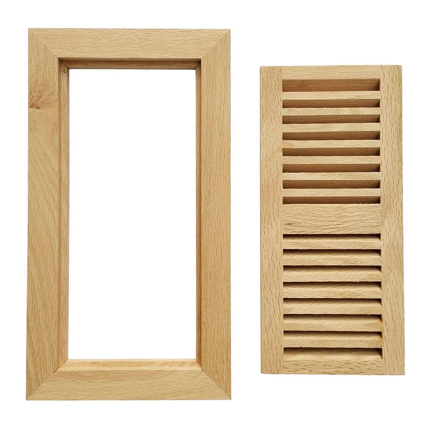 Homewell Oak Wood Floor Register Flush Mount Vent - Cheap Fitting
