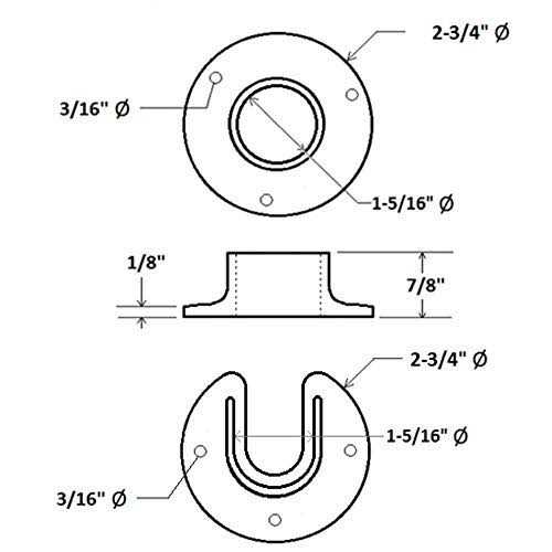 Design House 1-3/8 in. White Closet Pole Socket - Cheap Fitting
