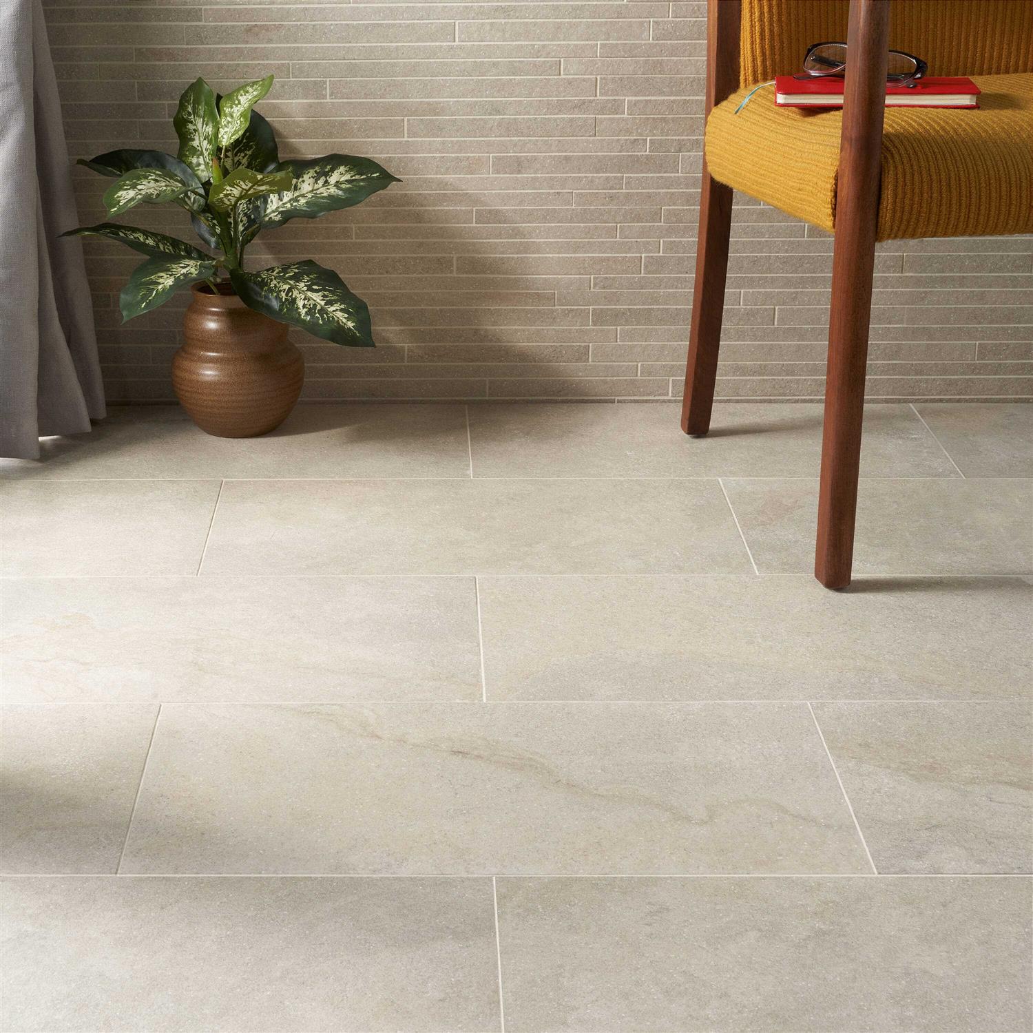 Ivy Hill Tile Dominion 23.62 in. x Matte Limestone Look Porcelain Floor and Wall Tile - Cheap Fitting