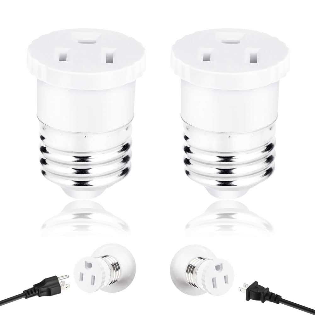 2 Pack Light Socket to Plug Adapter - Cheap Fitting