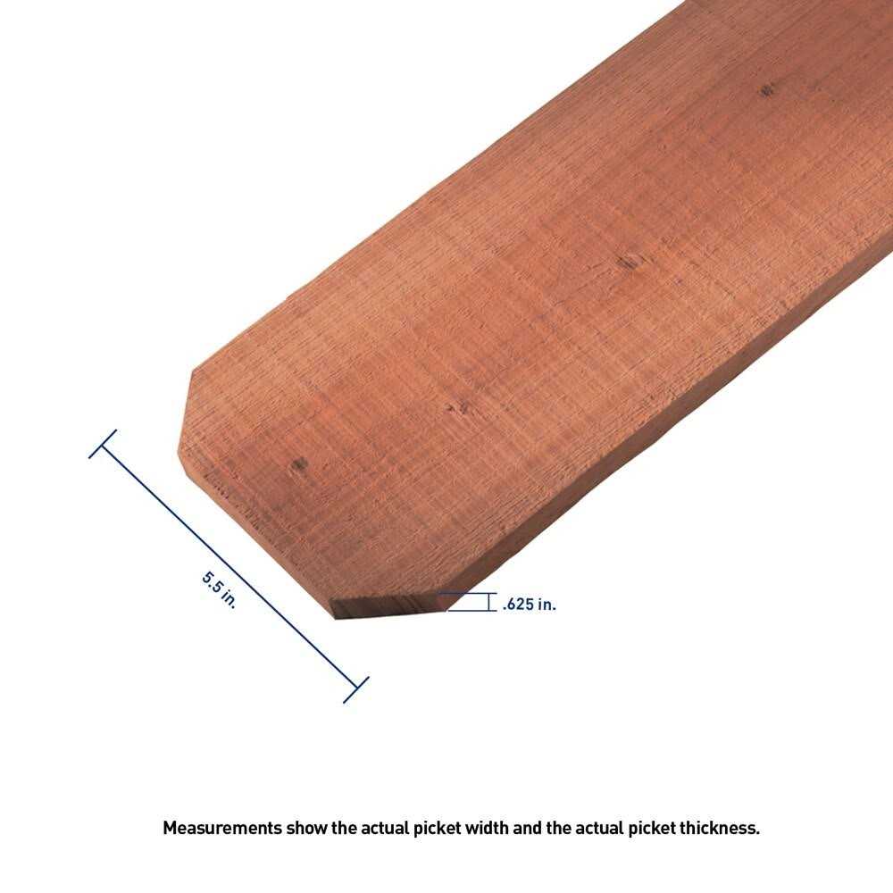 Unbranded 1-in x 6-in x 6-ft Whitewood Dog Ear Fence Picket 146973 - Cheap Fitting