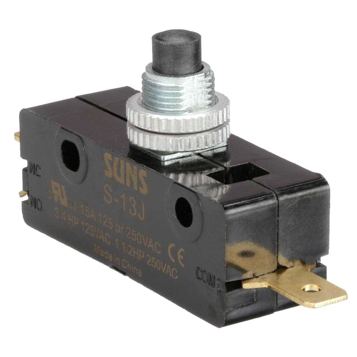 ZORO SELECT Snap Switch 15A Spdt 6A887 - Cheap Fitting