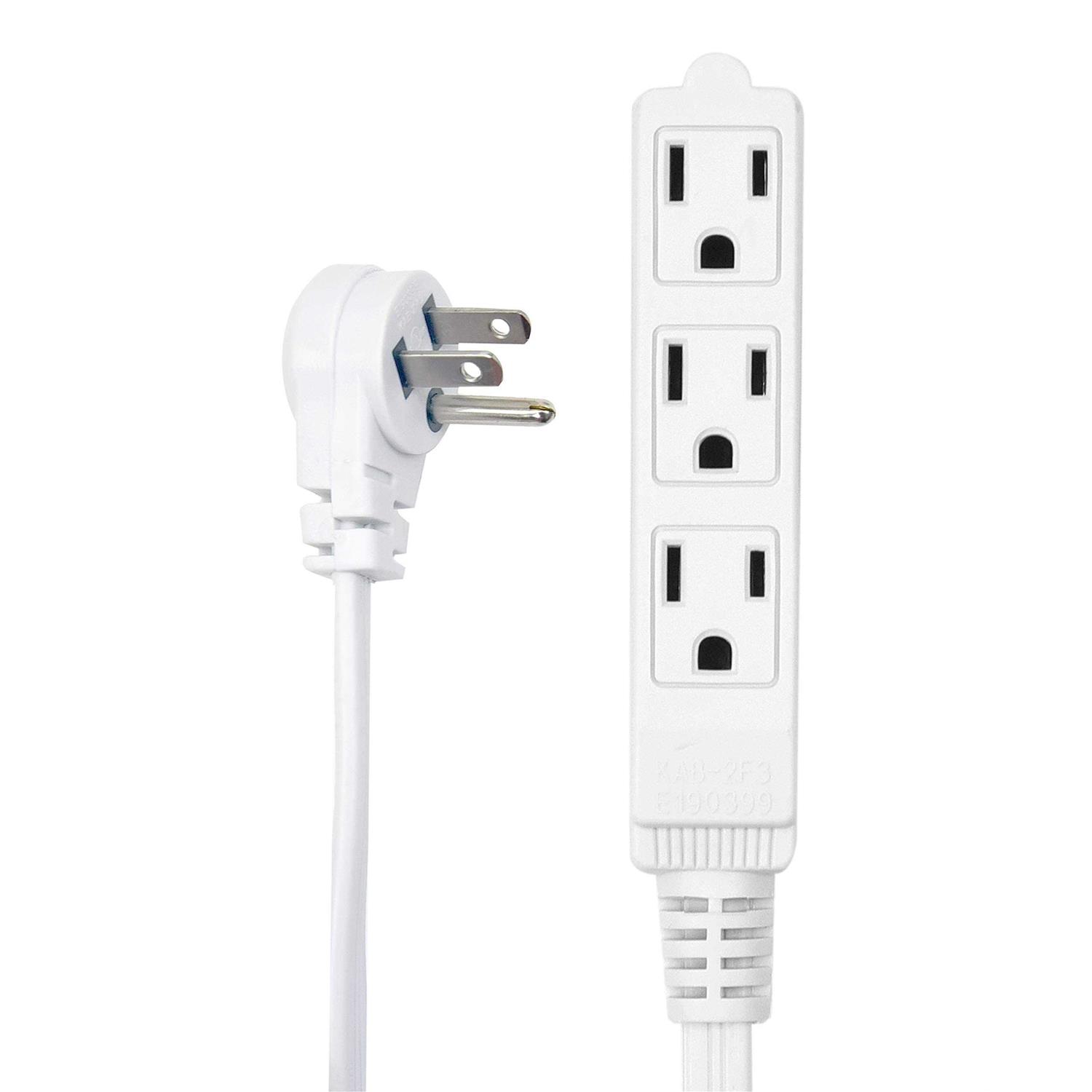 Electes Heavy Duty Extension Cord/Wire Multi 3 Outlet - Cheap Fitting