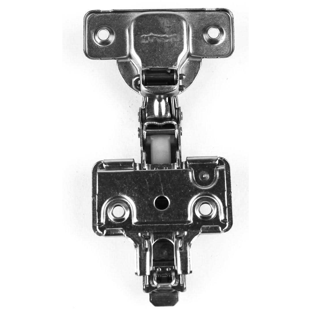 Berta 105-Degree 35 mm Half Overlay Frameless Cabinet Hinges with Installation Screws - Cheap Fitting