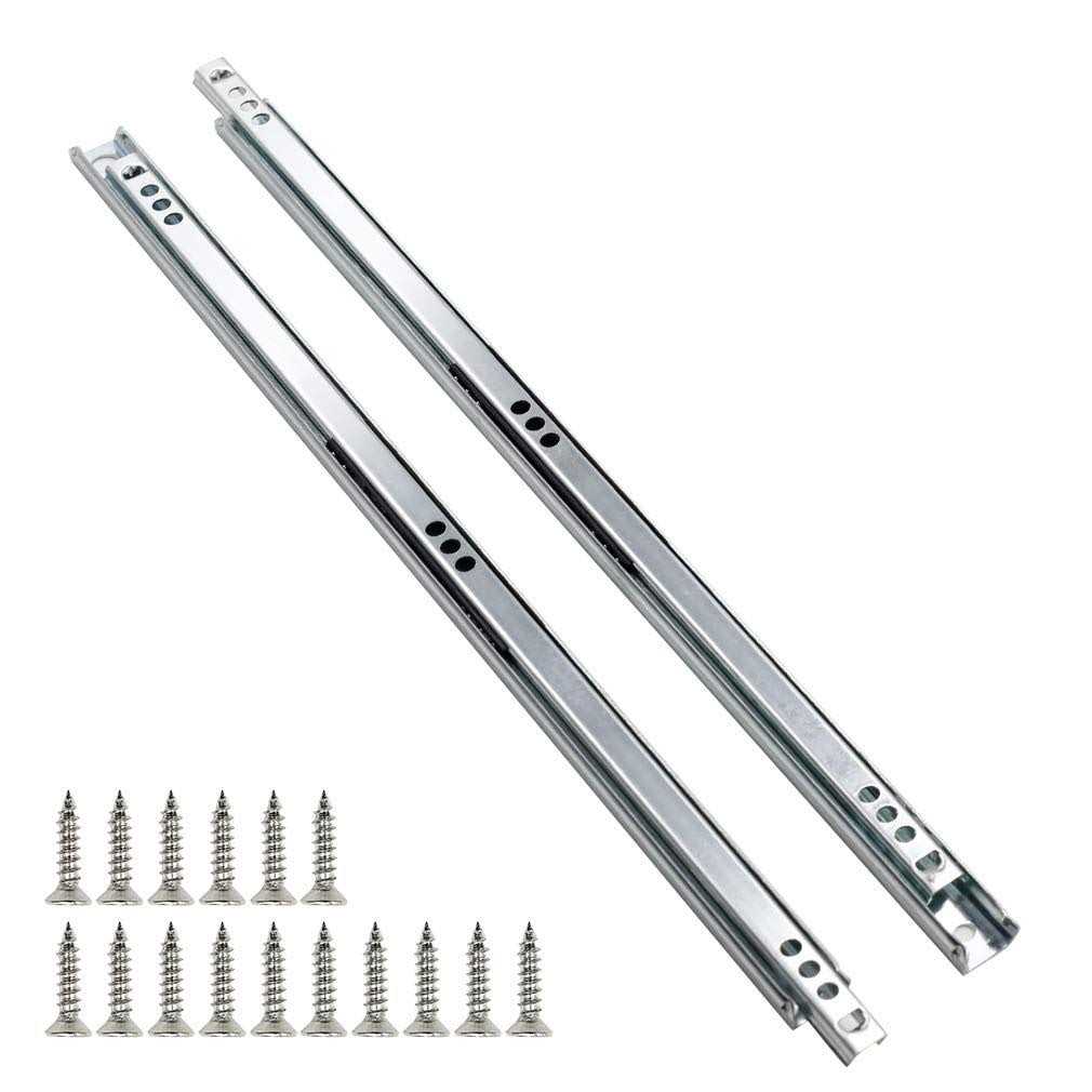yoohey Metal Drawer Slides Ball Bearing Two Way Slide Track Rail 0.7 inch Wide - Cheap Fitting