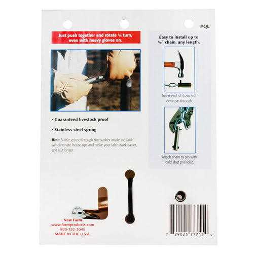 Gate Latch New Farm Quick Latch - Cheap Fitting