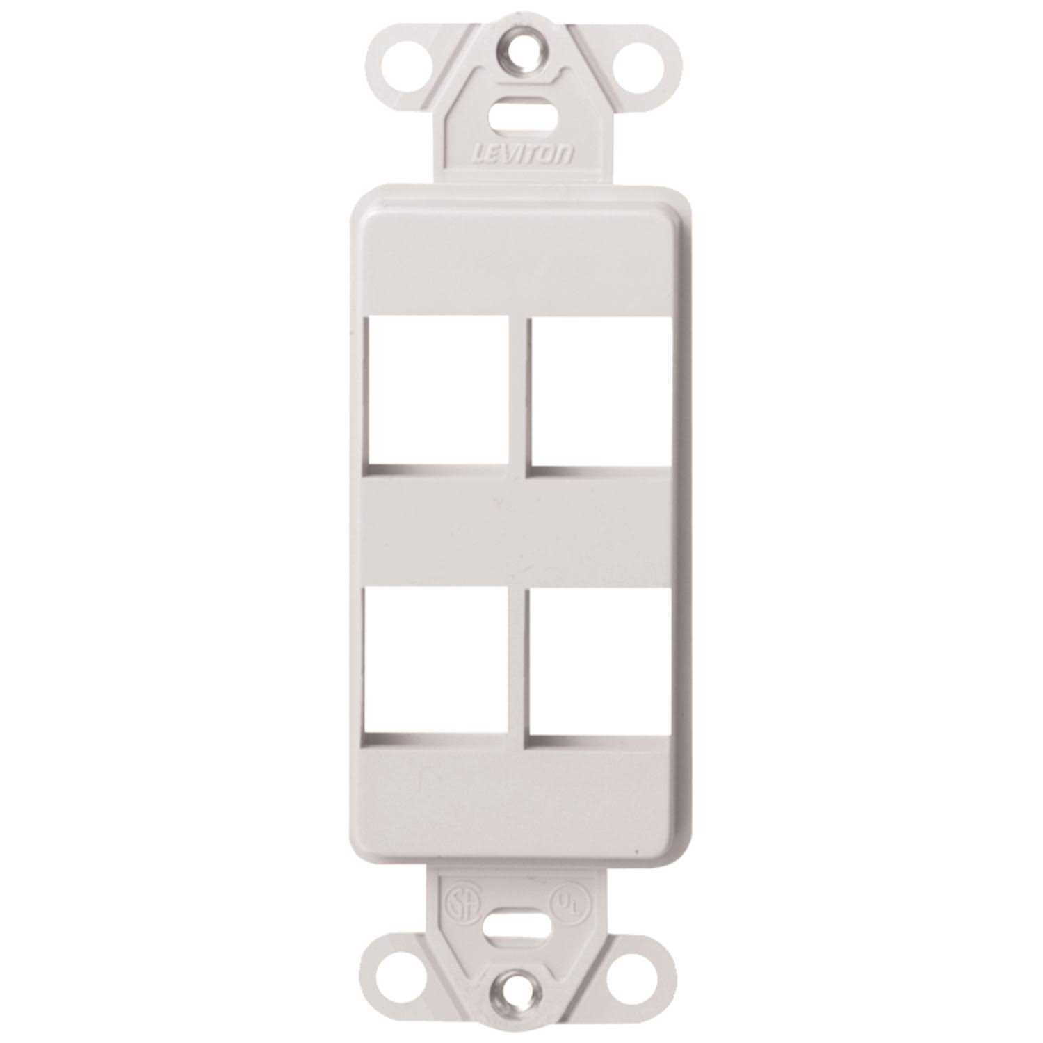 Leviton QuickPort Decora Insert 41644-W - Cheap Fitting