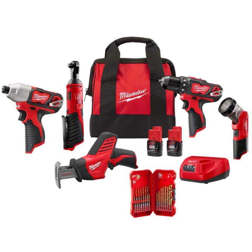 Milwaukee M12 12-Volt Cordless Combo Kit 2498-25 - Cheap Fitting