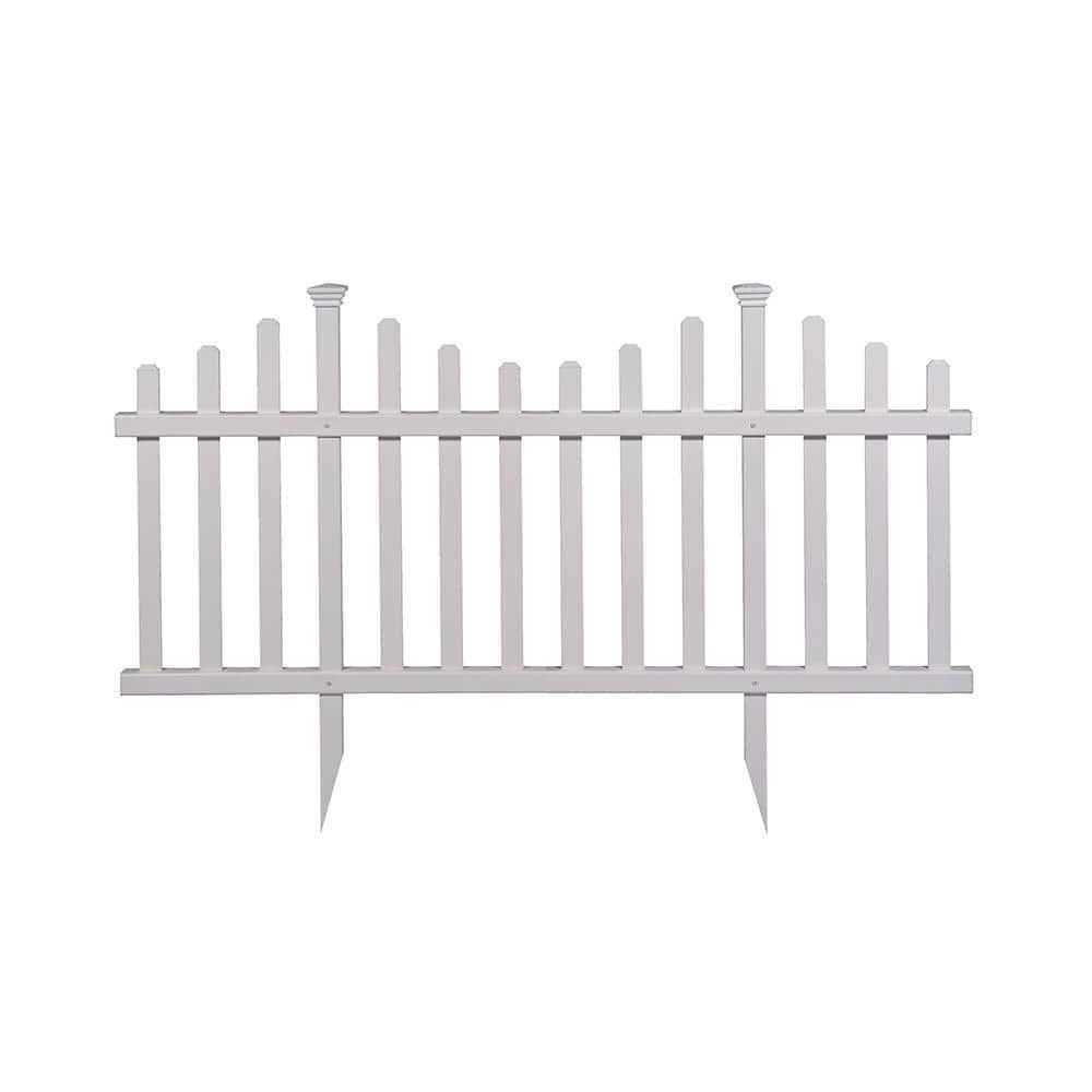 Zippity Outdoor Products ZP19001 No Dig Madison Vinyl Picket Fence - Cheap Fitting