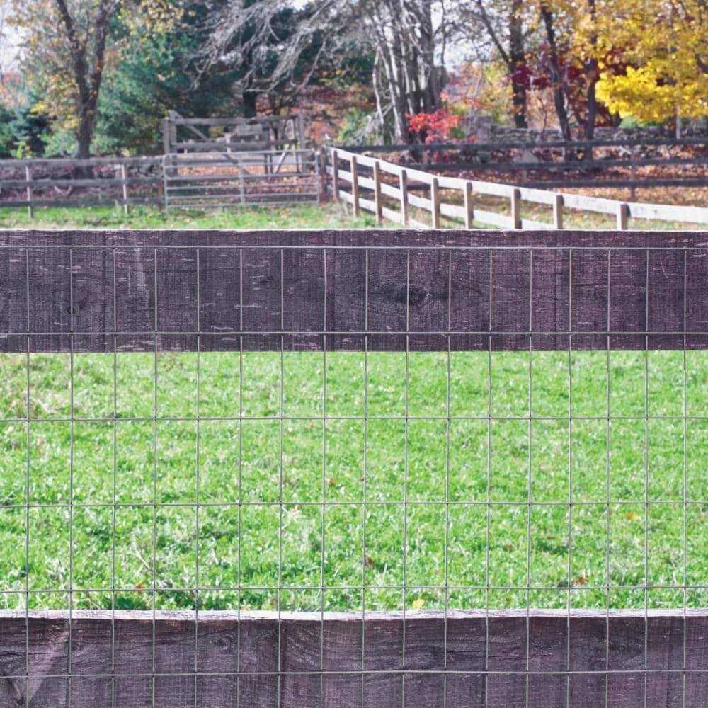 IRONRIDGE 100-ft x 4-ft Gray Steel Welded Wire Rolled Fencing with Mesh Size 2-in x 4-in - Cheap Fitting